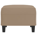 Footstool Cappuccino 70x55x41 cm Faux Leather