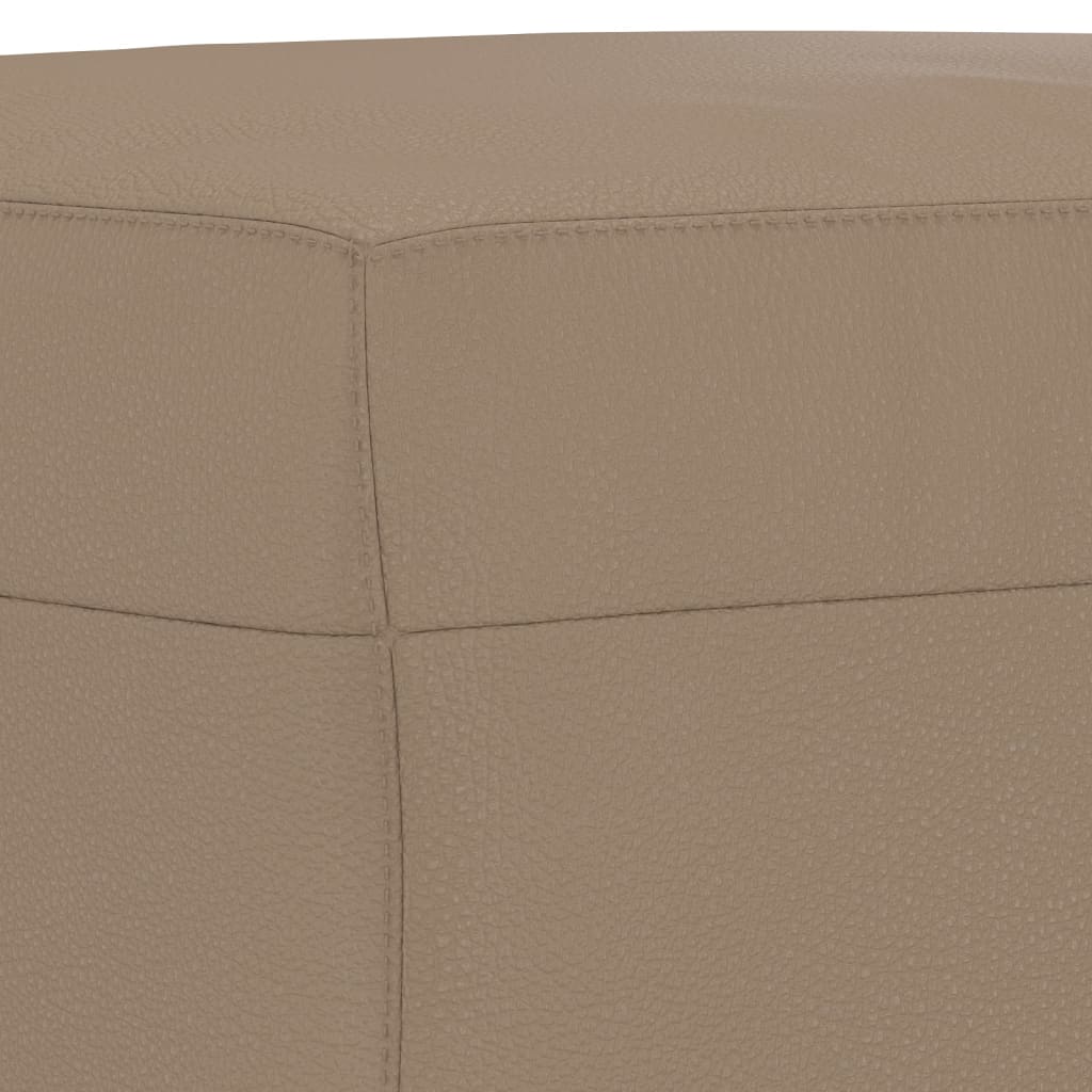 Footstool Cappuccino 70x55x41 cm Faux Leather