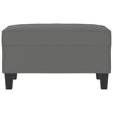 Footstool Dark Grey 70x55x41 cm Microfibre Fabric