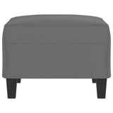 Footstool Dark Grey 70x55x41 cm Microfibre Fabric
