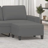 Footstool Dark Grey 70x55x41 cm Microfibre Fabric