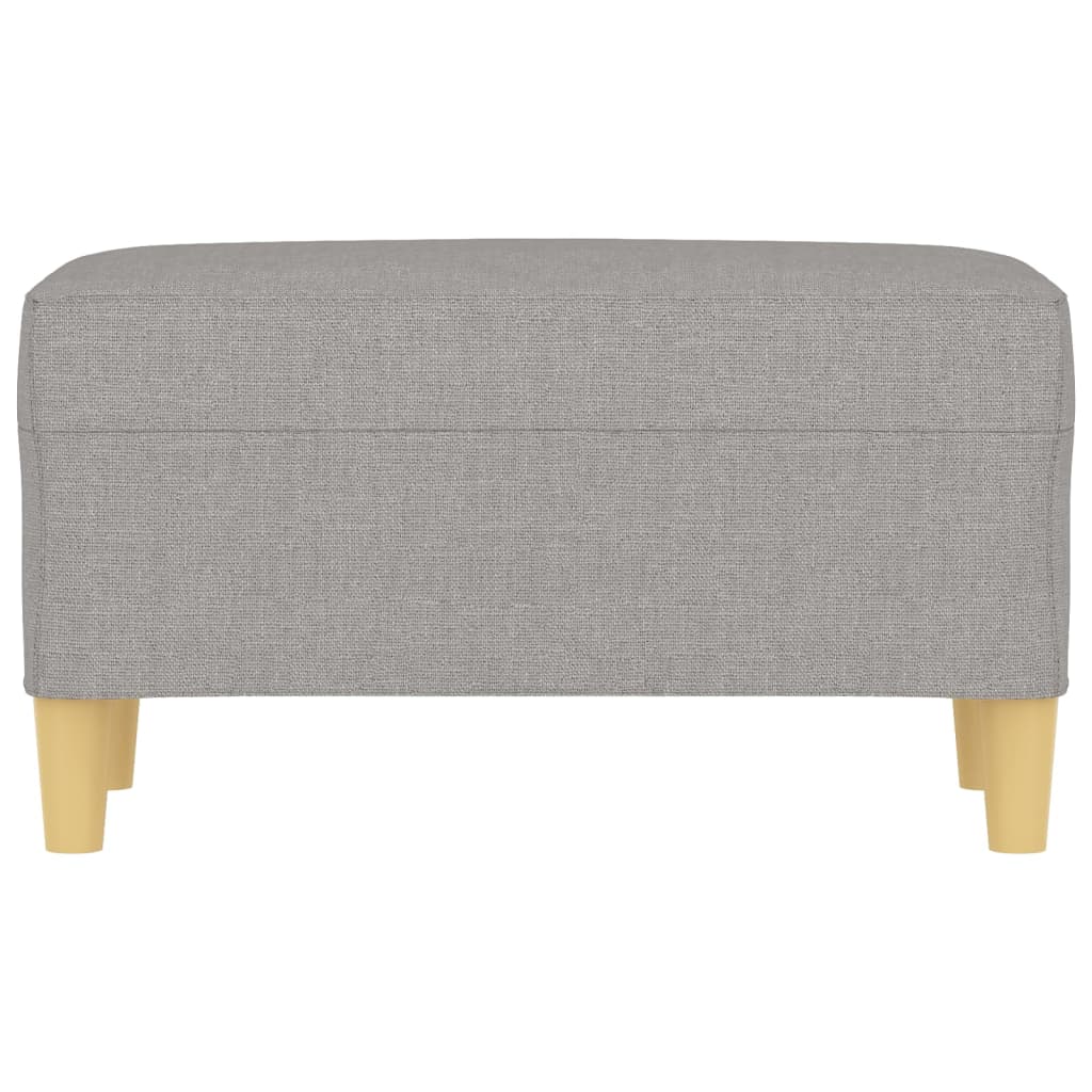Bench Light Grey 70x35x41 cm Fabric