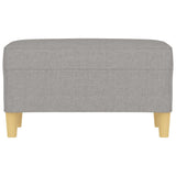 Bench Light Grey 70x35x41 cm Fabric
