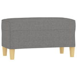 Bench Dark Grey 70x35x41 cm Fabric - Front View
