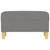 Bench Dark Grey 70x35x41 cm Fabric