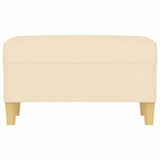 Bench Cream 70x35x41 cm Fabric