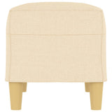 Bench Cream 70x35x41 cm Fabric - Top-Down View