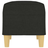 Bench Black 70x35x41 cm Fabric - Top-Down View