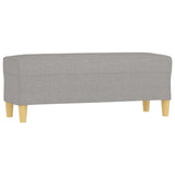 Bench Light Grey 100x35x41 cm Fabric