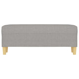 Bench Light Grey 100x35x41 cm Fabric