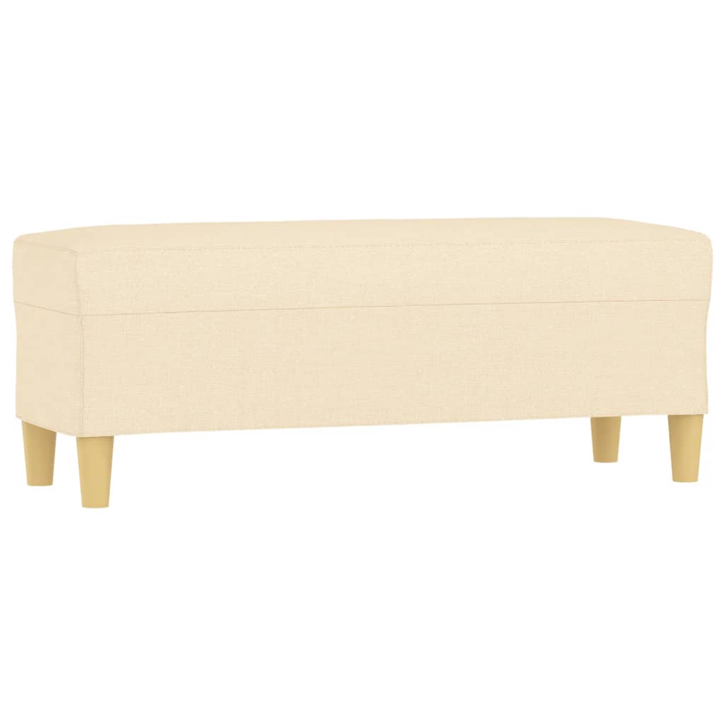 Bench Cream 100x35x41 cm Fabric