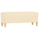 Bench Cream 100x35x41 cm Fabric - Front View
