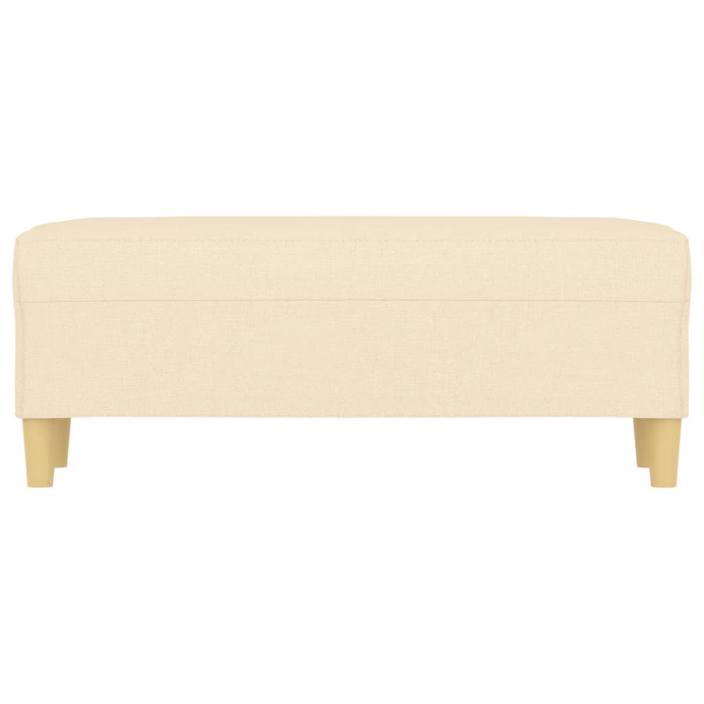 Bench Cream 100x35x41 cm Fabric