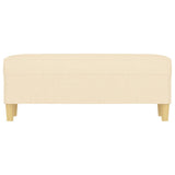 Bench Cream 100x35x41 cm Fabric