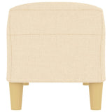 Bench Cream 100x35x41 cm Fabric - Top-Down View