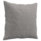 Throw Pillows 2 pcs Light Grey 40x40 cm Fabric - Side View