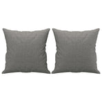 Throw Pillows 2 pcs Dark Grey 40x40 cm Fabric