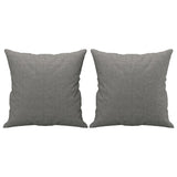 Throw Pillows 2 pcs Dark Grey 40x40 cm Fabric - Front View