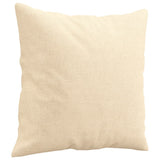 Throw Pillows 2 pcs Cream 40x40 cm Fabric - Side View
