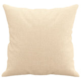 Throw Pillows 2 pcs Cream 40x40 cm Fabric