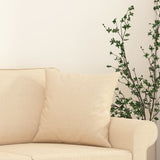 Throw Pillows 2 pcs Cream 40x40 cm Fabric - 45-Degree Angle
