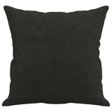 Throw Pillows 2 pcs Black 40x40 cm Fabric - Top-Down View