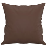 Throw Pillows 2 pcs Brown 40x40 cm Faux Leather