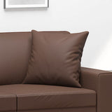 Throw Pillows 2 pcs Brown 40x40 cm Faux Leather - 45-Degree Angle