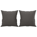 Throw Pillows 2 pcs Grey 40x40 cm Faux Leather