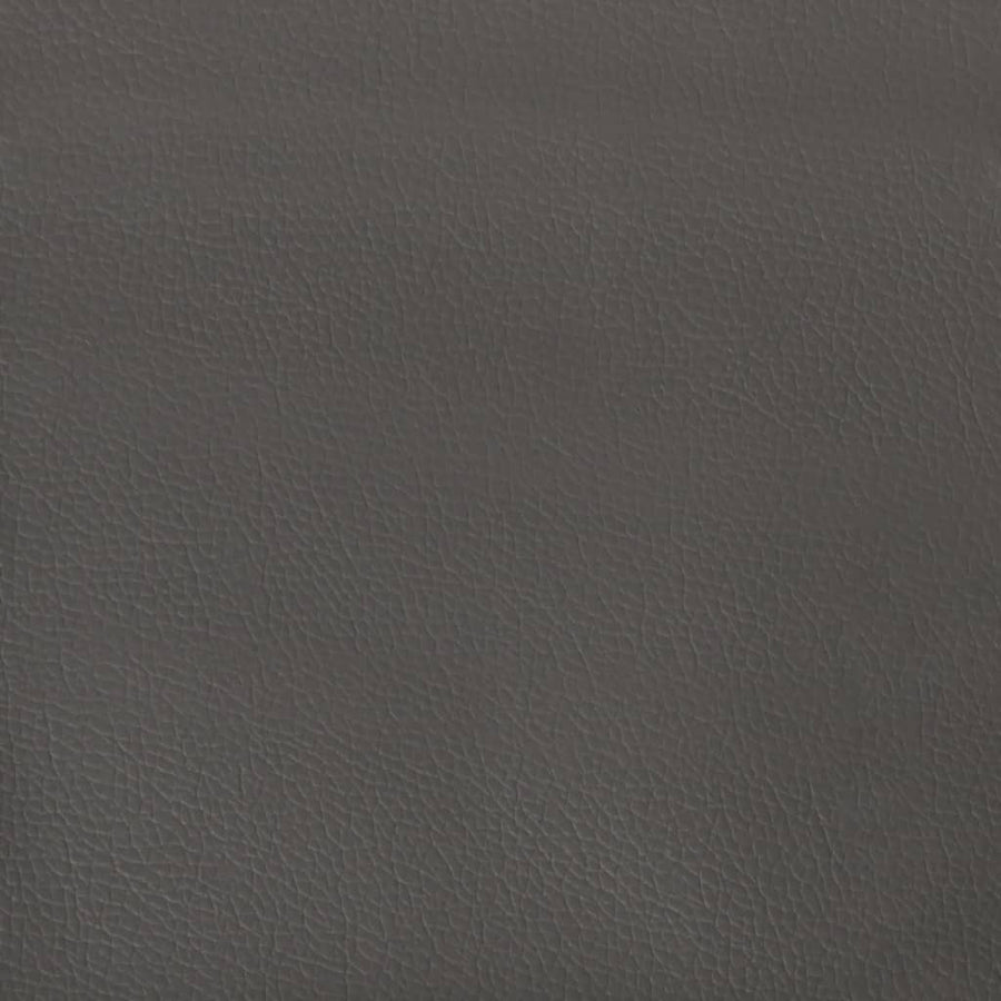 Throw Pillows 2 pcs Grey 40x40 cm Faux Leather