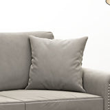 Throw Pillows 2 pcs Light Grey 40x40 cm Velvet - 45-Degree Angle