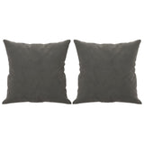 Throw Pillows 2 pcs Dark Grey 40x40 cm Velvet