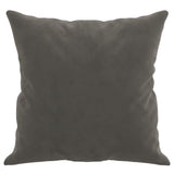 Throw Pillows 2 pcs Dark Grey 40x40 cm Velvet - Top-Down View