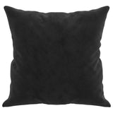 Throw Pillows 2 pcs Black 40x40 cm Velvet - Top-Down View