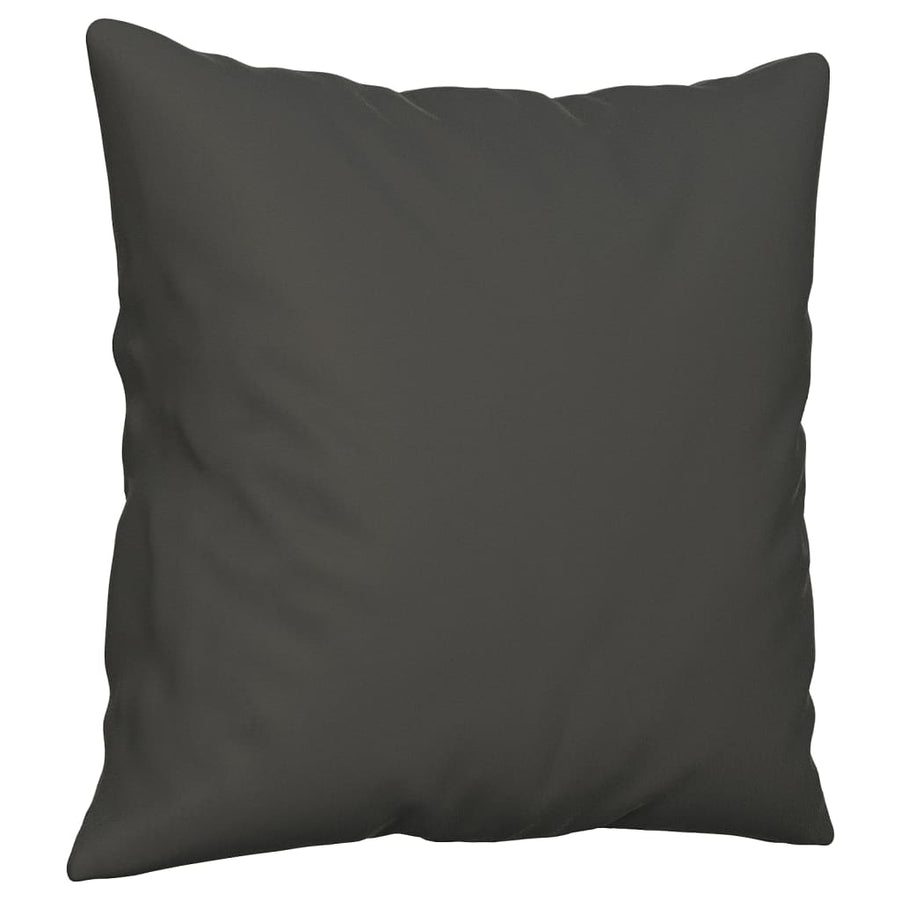Throw Pillows 2 pcs Dark Grey 40x40 cm Microfibre Fabric