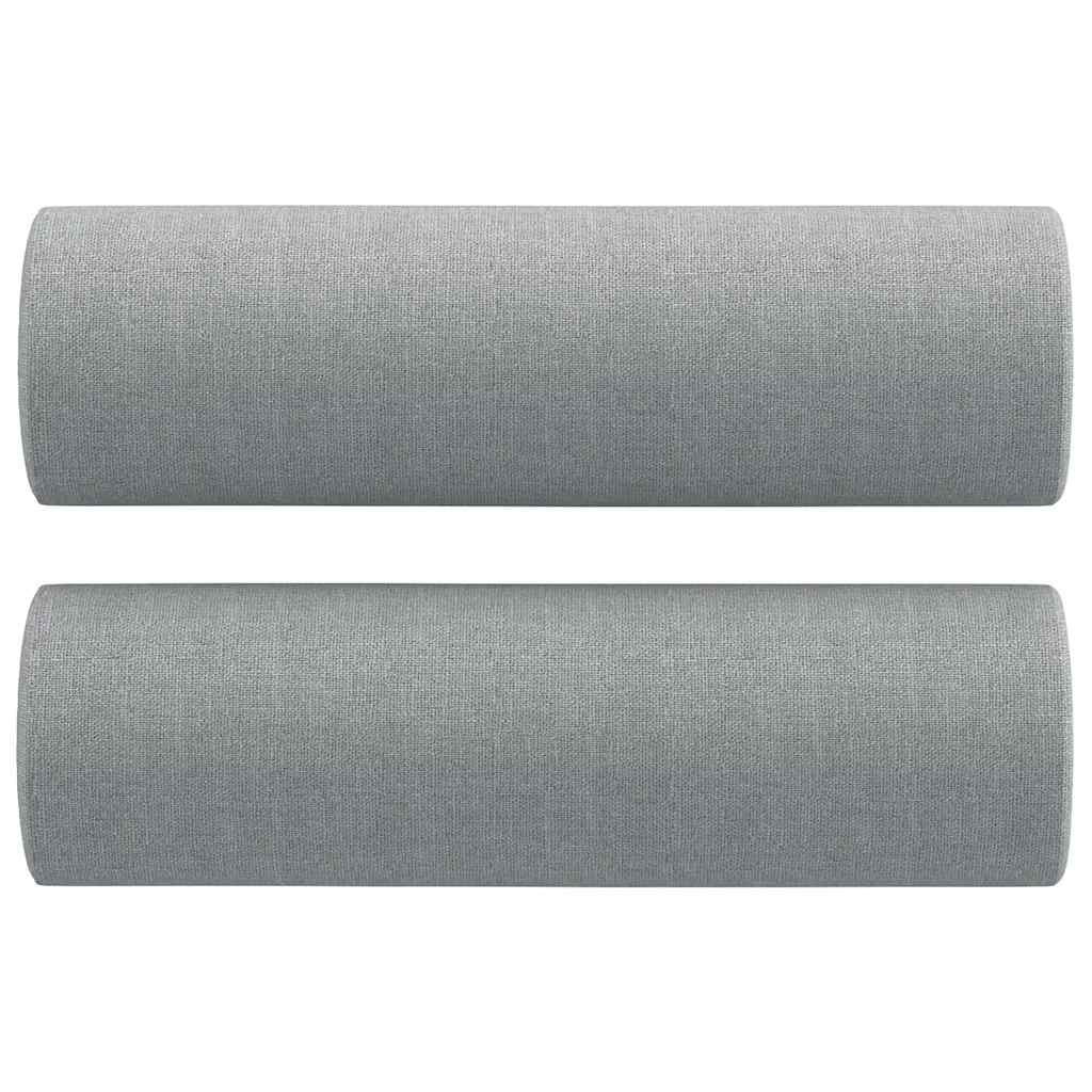 Throw Pillows 2 pcs Light Grey ?5x50 cm Fabric