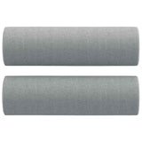 Throw Pillows 2 pcs Light Grey ?5x50 cm Fabric