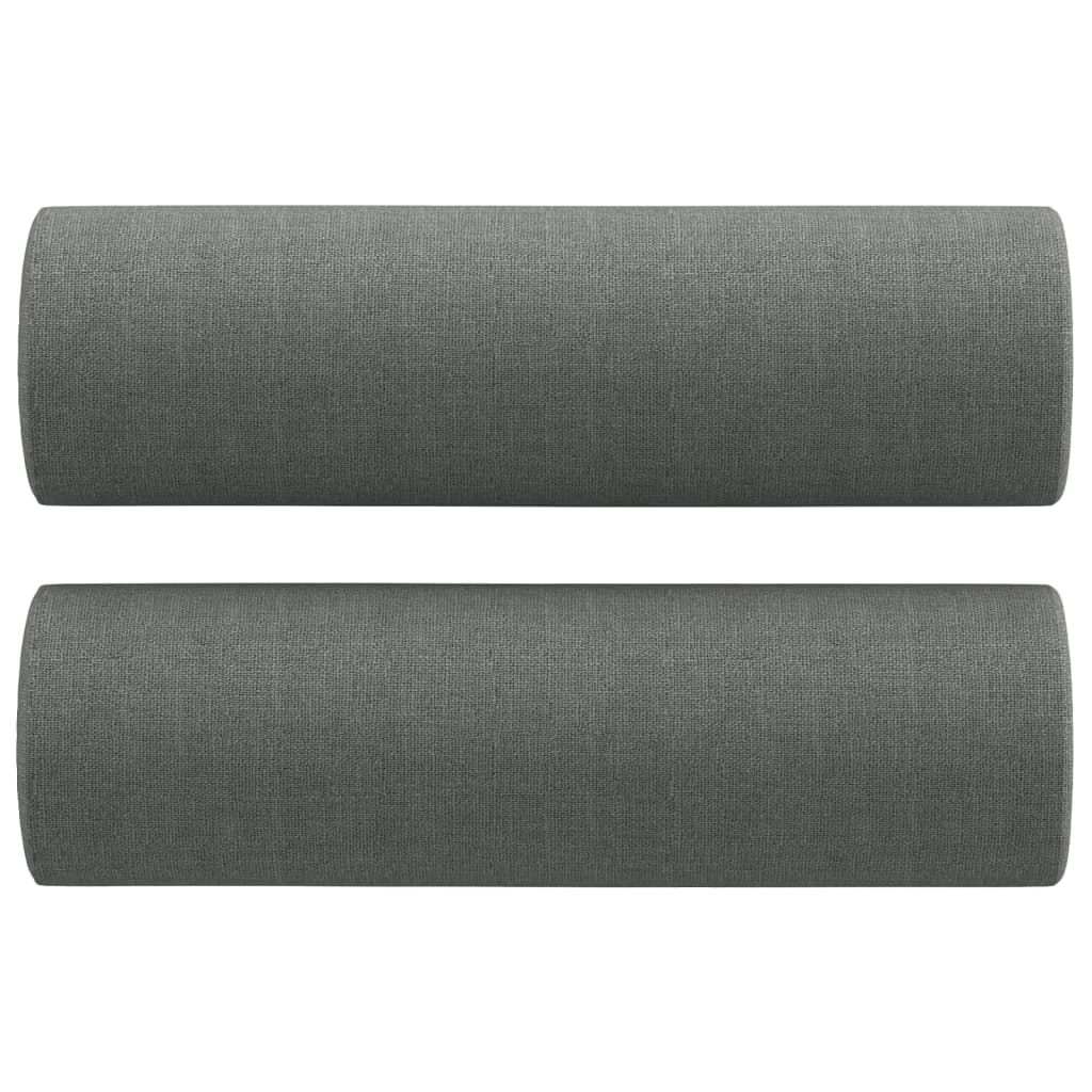 Throw Pillows 2 pcs Dark Grey ?5x50 cm Fabric