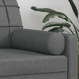 Throw Pillows 2 pcs Dark Grey ?5x50 cm Fabric