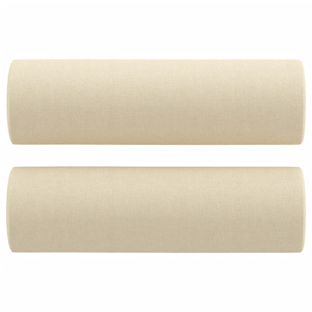 Throw Pillows 2 pcs Cream ?5x50 cm Fabric