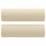 Throw Pillows 2 pcs Cream ?5x50 cm Fabric - Front View