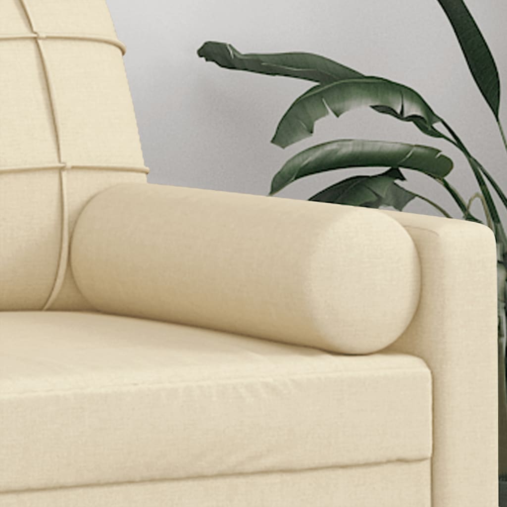 Throw Pillows 2 pcs Cream ?5x50 cm Fabric