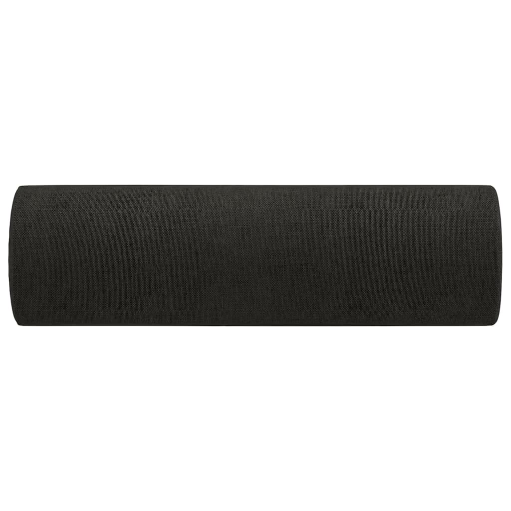 Throw Pillows 2 pcs Black ?5x50 cm Fabric
