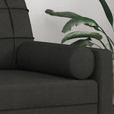 Throw Pillows 2 pcs Black Ø15x50 cm Fabric - 45-Degree Angle