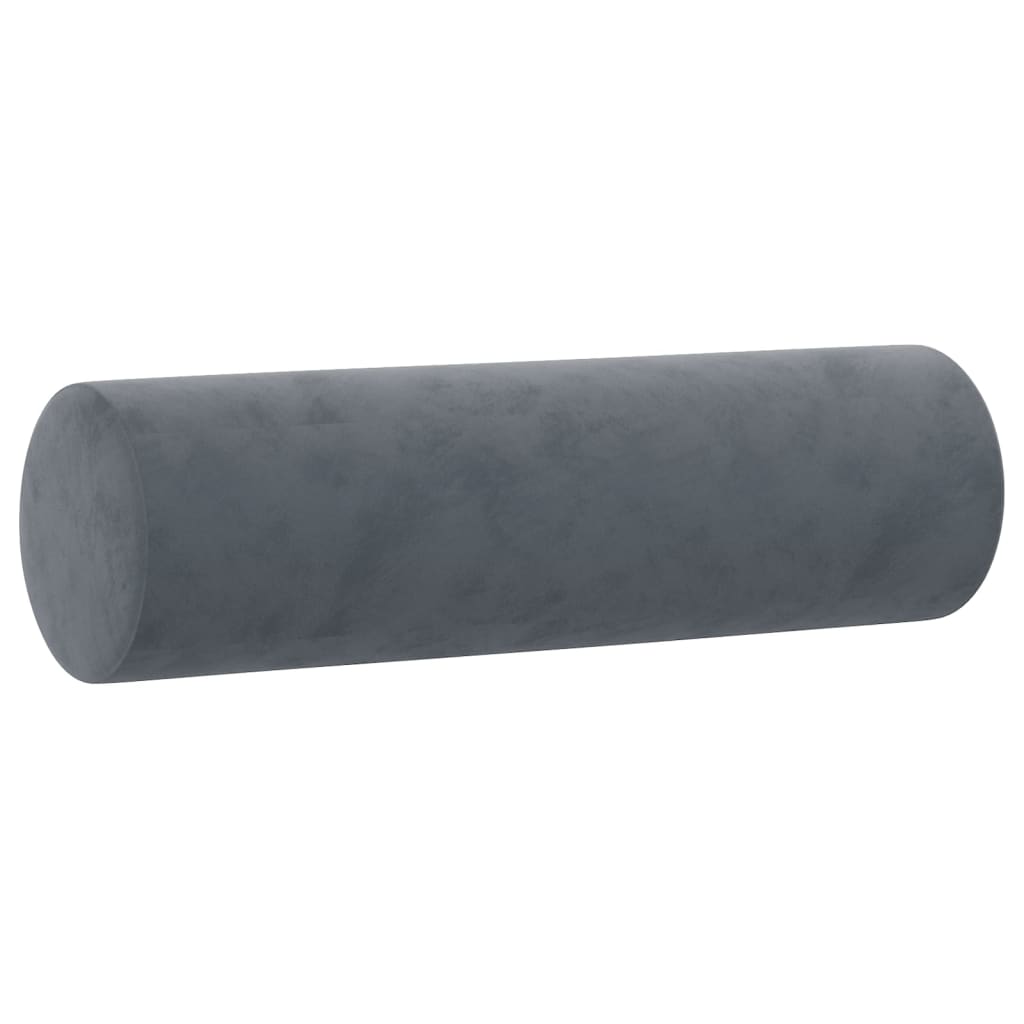 Throw Pillows 2 pcs Dark Grey ?5x50 cm Velvet