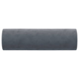 Throw Pillows 2 pcs Dark Grey ?5x50 cm Velvet