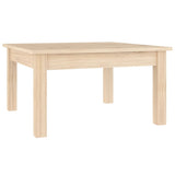 Coffee Table 55x55x30 cm Solid Wood Pine - Front View