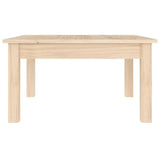 Coffee Table 55x55x30 cm Solid Wood Pine - Side View