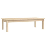Coffee Table 110x50x30 cm Solid Wood Pine - Front View