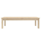 Coffee Table 110x50x30 cm Solid Wood Pine - Side View